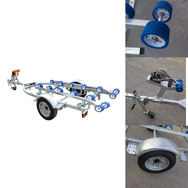 2023 Discount hot Galvanised Jet Ski Trailer boat trailer for towed rowing boat