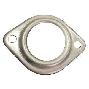 Custom made sheet metal part double stretch exhaust flange