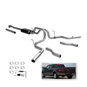 Cat back American exhaust system for 2009 2014 Ford F 150 with a 4.6L or 5.0L or 5.4L engine